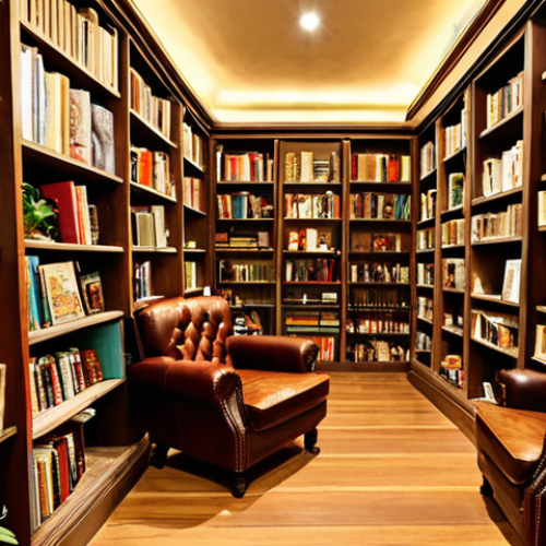 **

A cozy and inviting bookstore-library hybrid in Hanoi, Vietnam. Shelves overflowing with old and new books line the walls. Patrons browse, reading in comfortable armchairs. Warm lighting and plants add to the welcoming atmosphere. Focus on the sense of community and discovery.

**