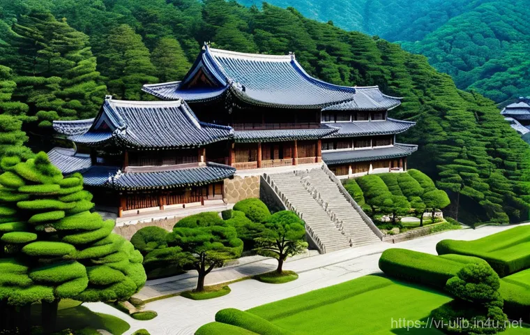 한국 전통 도서관 건축 사례 - **Prompt:** A detailed interior view of a traditional Korean Seowon's main study hall, focusing on t...