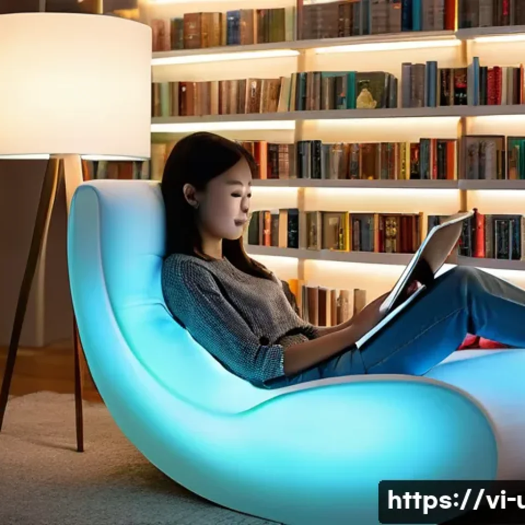 AI 북 추천 시스템 개발 - **Prompt 1: Personalized Reading Nook of the Future**
"A cozy, brightly lit study nook where a y...