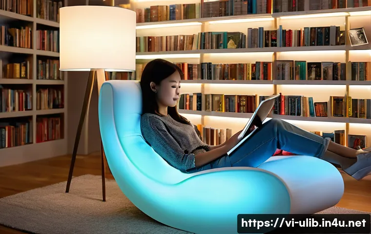 AI 북 추천 시스템 개발 - **Prompt 1: Personalized Reading Nook of the Future**
"A cozy, brightly lit study nook where a y...