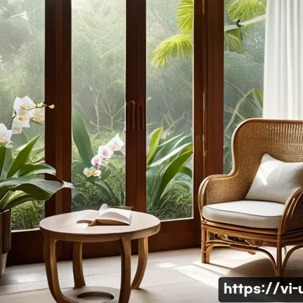 인스타 감성 도서관 인테리어 - A Luminous Reading Nook by the Window**
"A warm and inviting reading nook, perfectly lit by both nat...