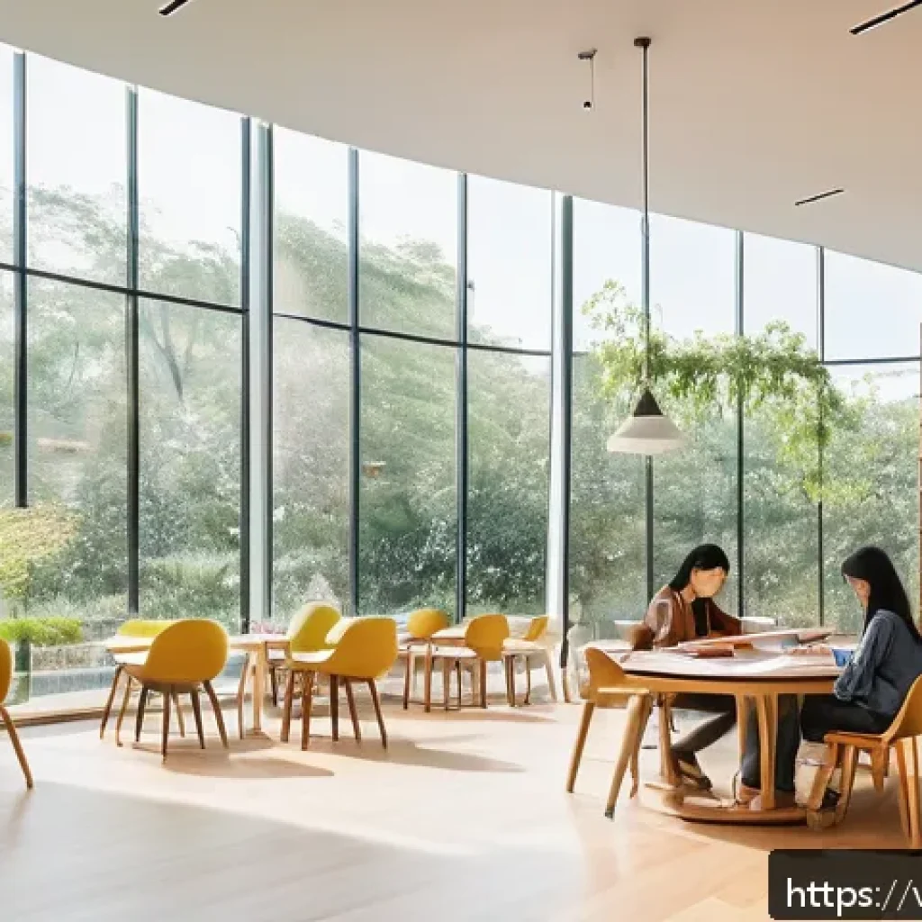 세계 유명 이색도서관 - A modern library interior featuring honeycomb-shaped bookshelves and smooth curved architecture, flo...